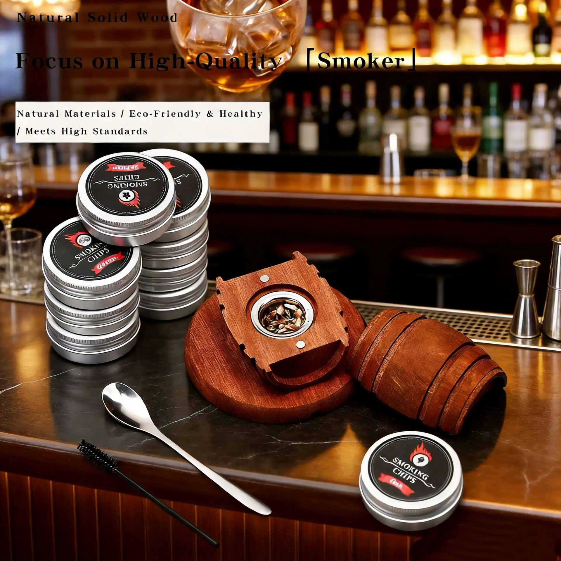Vape Decoration - Klassieke design whiskey smoker kit met