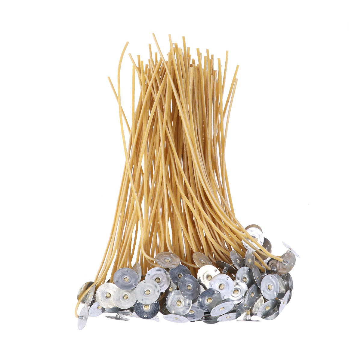 Cotton Wick Organic - 100 stuks bijenwaswikken, puur katoen, voorgewaxt,