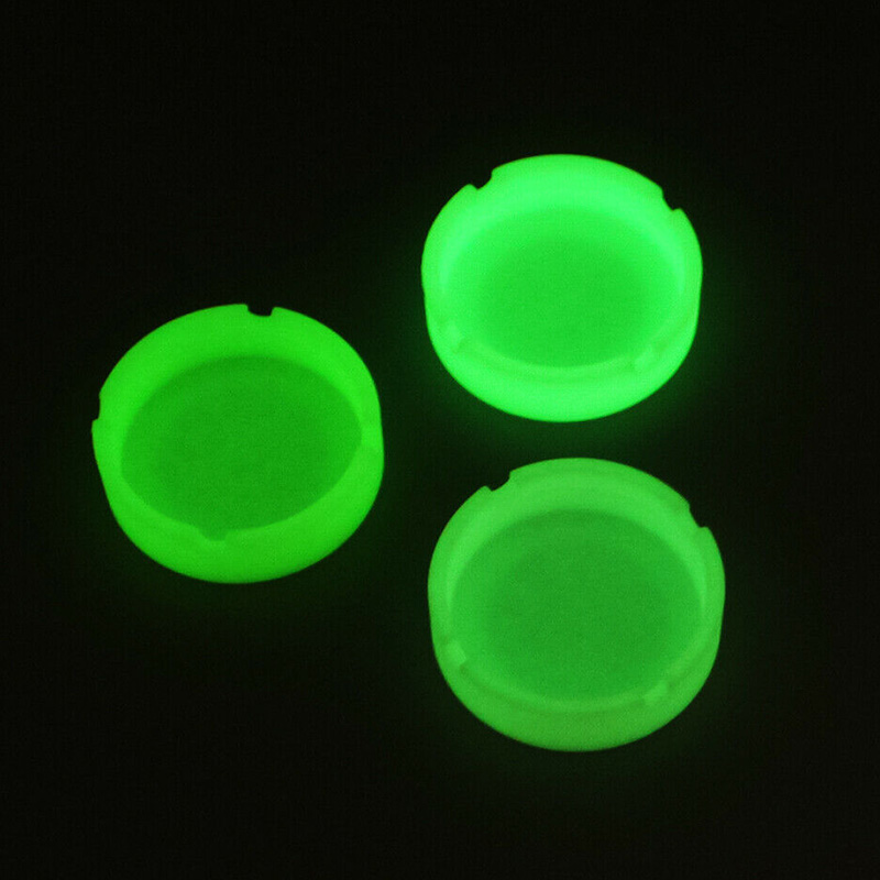 Weed Vaping Accessories - Creatieve Ronde Lichtgevende Lichtgevende Siliconen Zachte