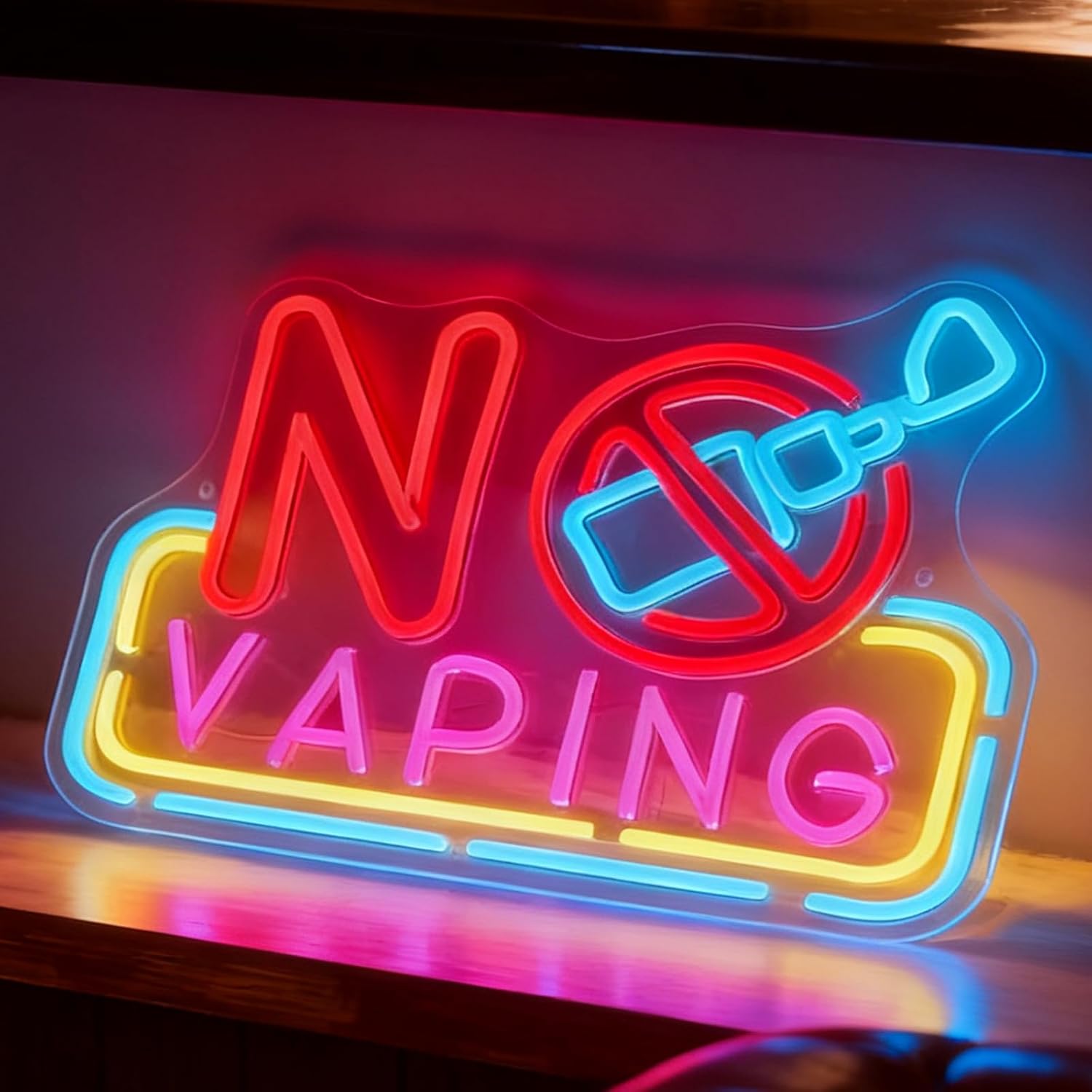 Vaping Shop - Geen Vaping LED Neonbord USB-aangedreven Neonlicht