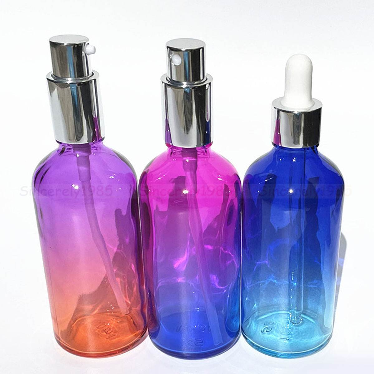 Juice Bottle Dropper - 1X 3x 100 ml glazen fles