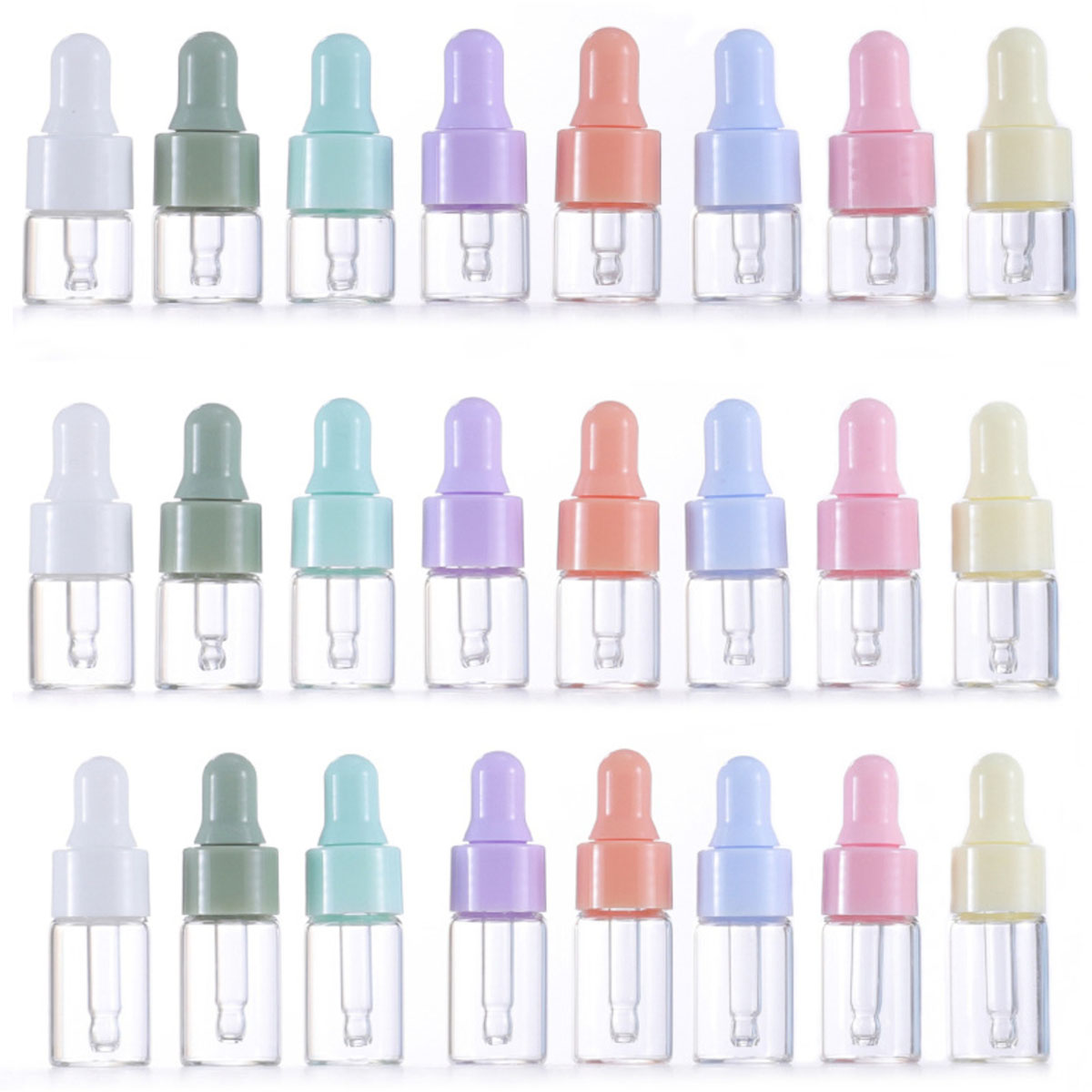 Juice Bottle Dropper - 8x 1/2/3/5ml Transparante Glazen Druppelflesjes met