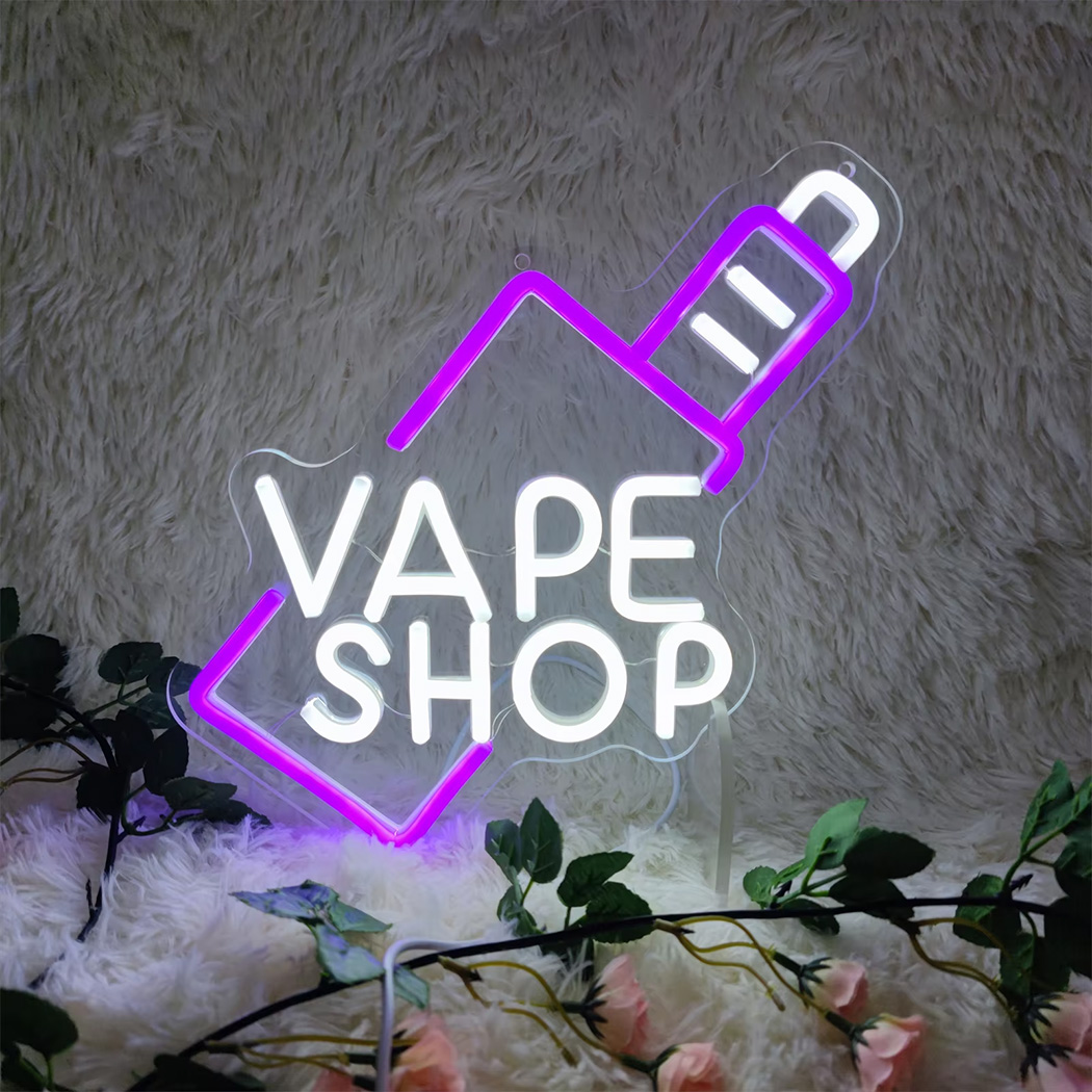 VAPE Shop LED-neonbord geschik - Vaping Shop recensie en prijs