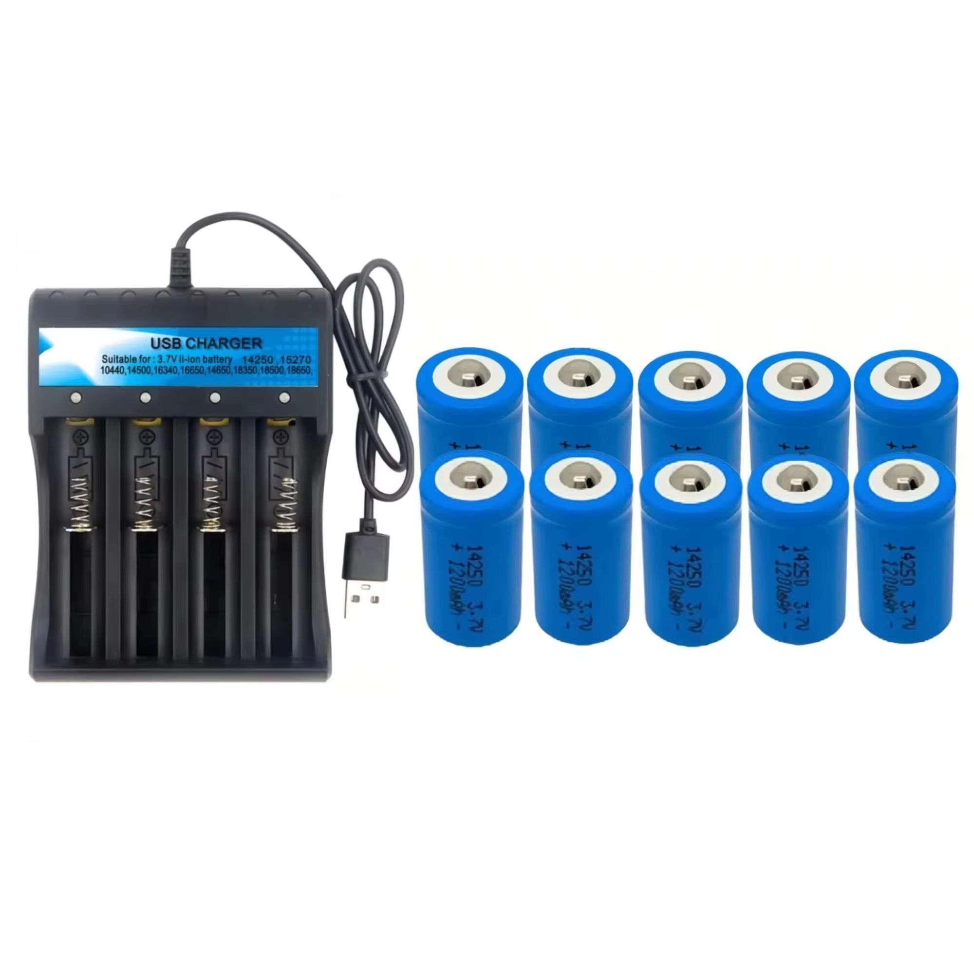 10PCS Quick Charge 14250 3.7V  - Quick Vape recensie en prijs