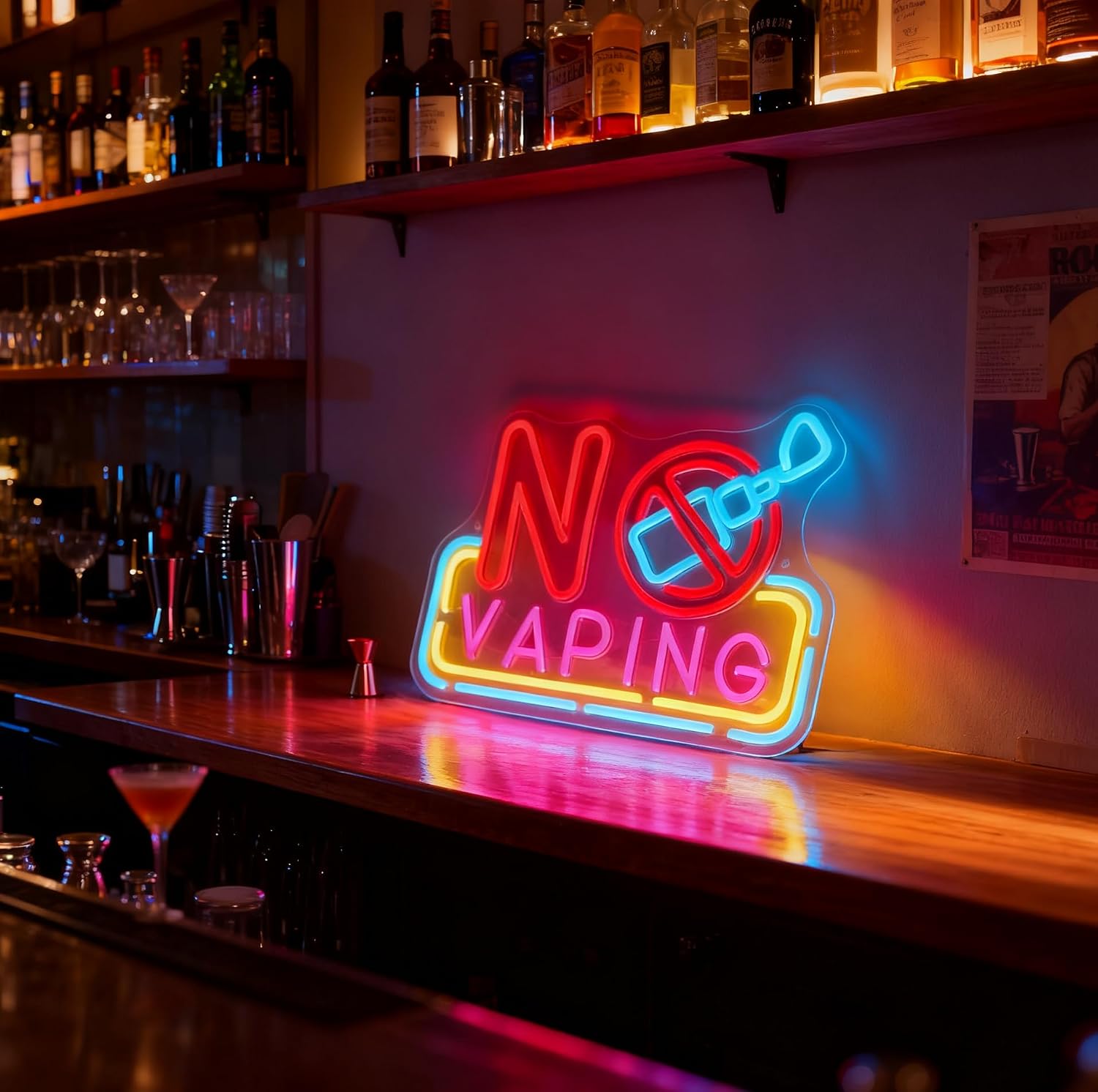 Geen Vaping LED Neonbord USB-a - Vaping Shop recensie en prijs