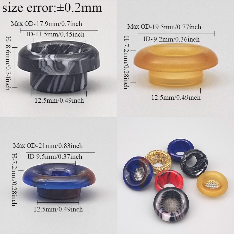 1 ST 810 Korte Stijl Hars Drup - Drip Tip Resin recensie en prijs
