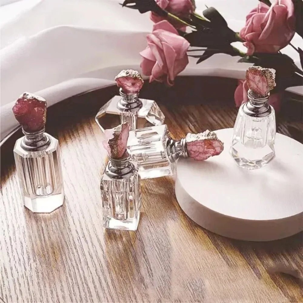 Vintage roze kristal etherisch - Juice Bottle Dropper recensie en prijs