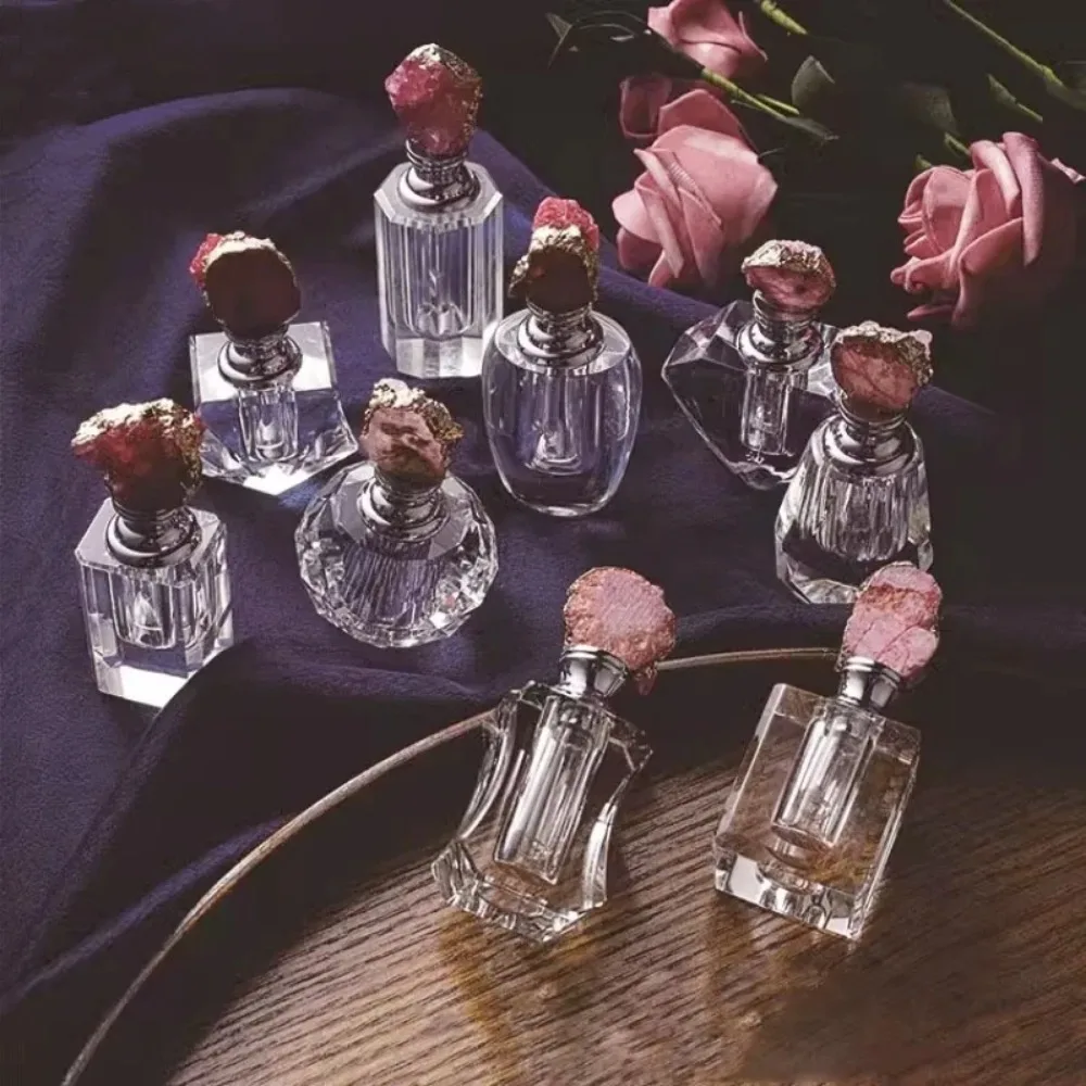Vintage roze kristal etherisch - Juice Bottle Dropper recensie en prijs