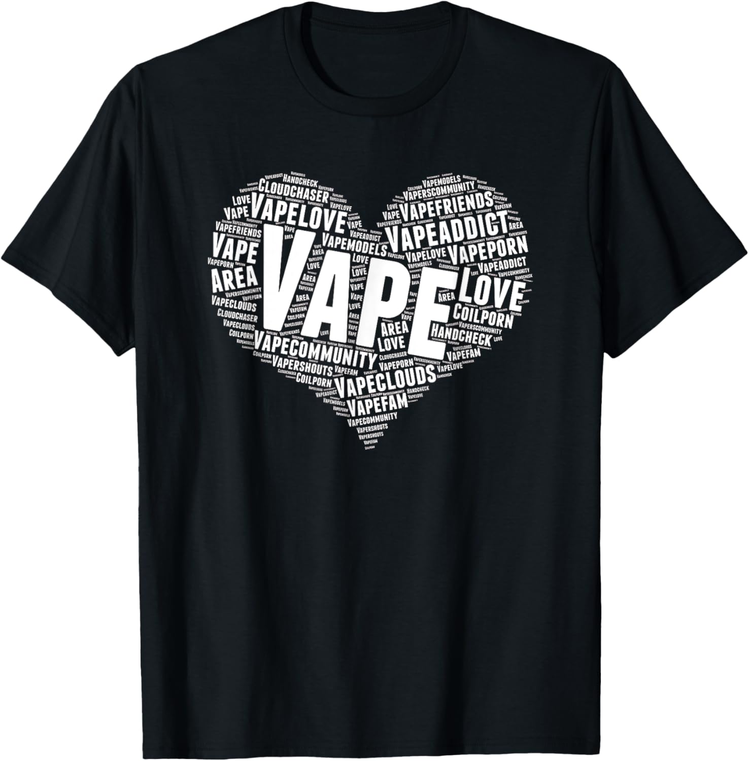 Vape Heart Word Cloud Graphic  - Vaping Shop recensie en prijs